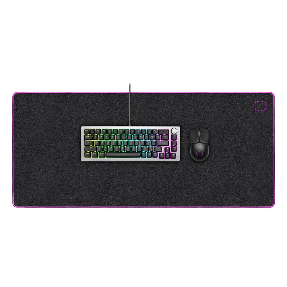 Mousepad Gamer Cooler Master MP511 XL Speed, Dimensões (900x400), Material JERSEY® Otimizado para Velocidade, Preto e Roxo - MP-511-SPEC1