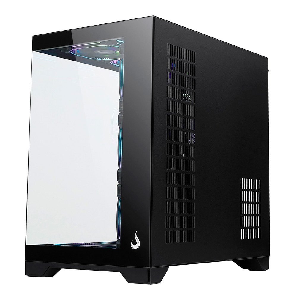 Gabinete Gamer Rise Mode Galaxy Glass Standard V2, Mid Tower, ATX, Lateral e Frontal em Vidro Temperado, Com 10 Ventoinhas, Preto - RM-GA-GGSB2-ARGB - view 8