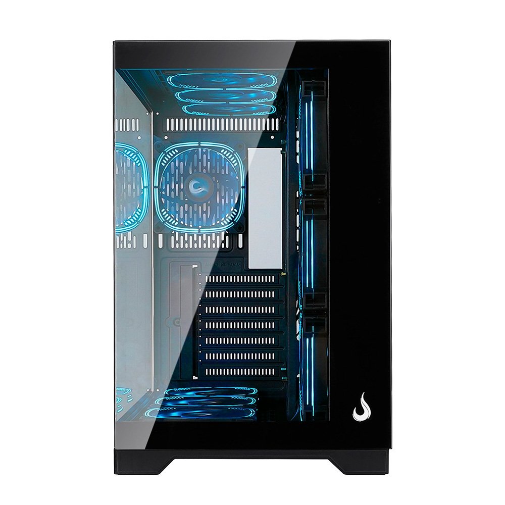 Gabinete Gamer Rise Mode Galaxy Glass Standard V2, Mid Tower, ATX, Lateral e Frontal em Vidro Temperado, Com 10 Ventoinhas, Preto - RM-GA-GGSB2-ARGB - view 9