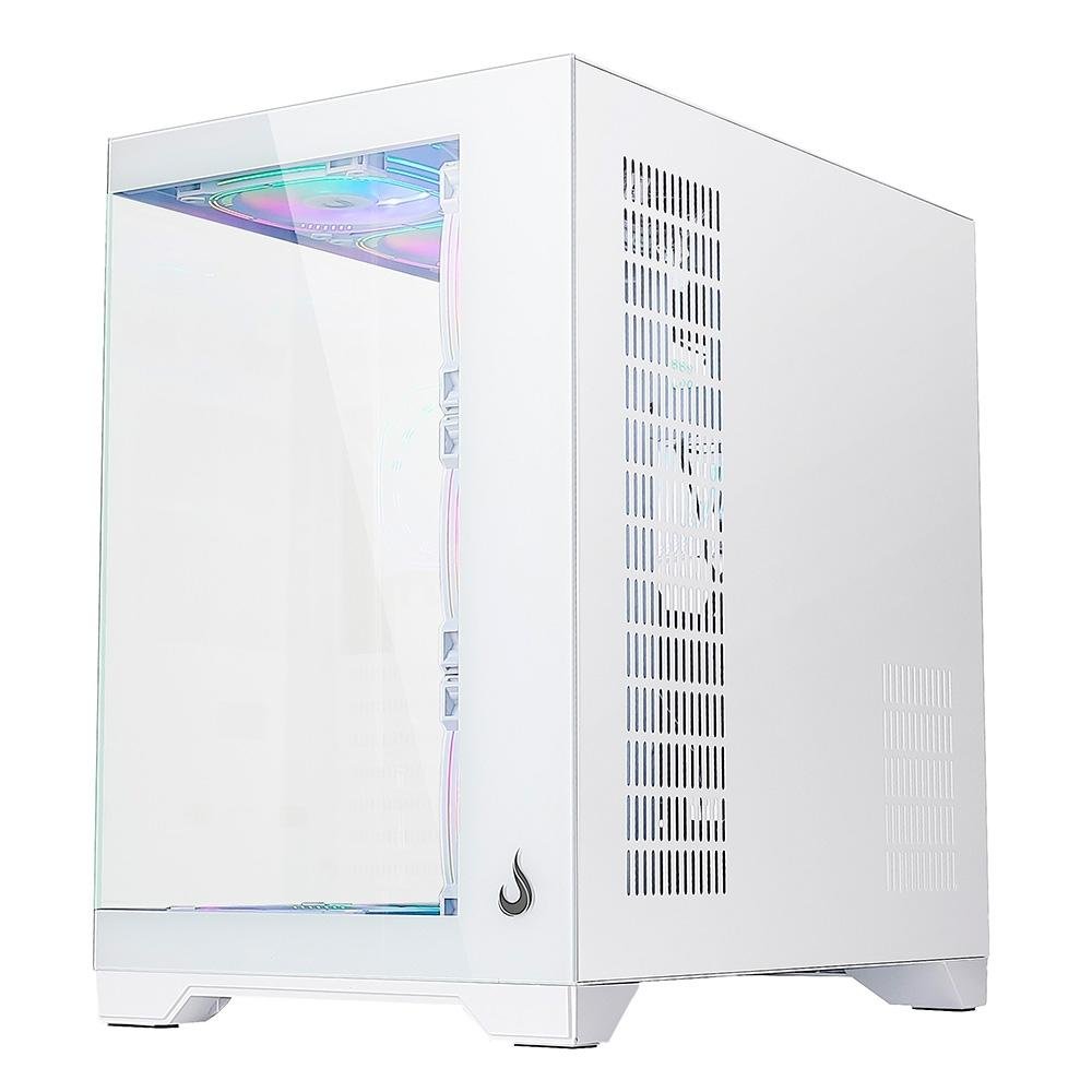 Gabinete Gamer Rise Mode Galaxy Glass Standard V2, Mid Tower, ATX, Lateral e Frontal em Vidro Temperado, Com 10 Ventoinhas, Branco - RM-GA-GGSW2-ARGB - view 8