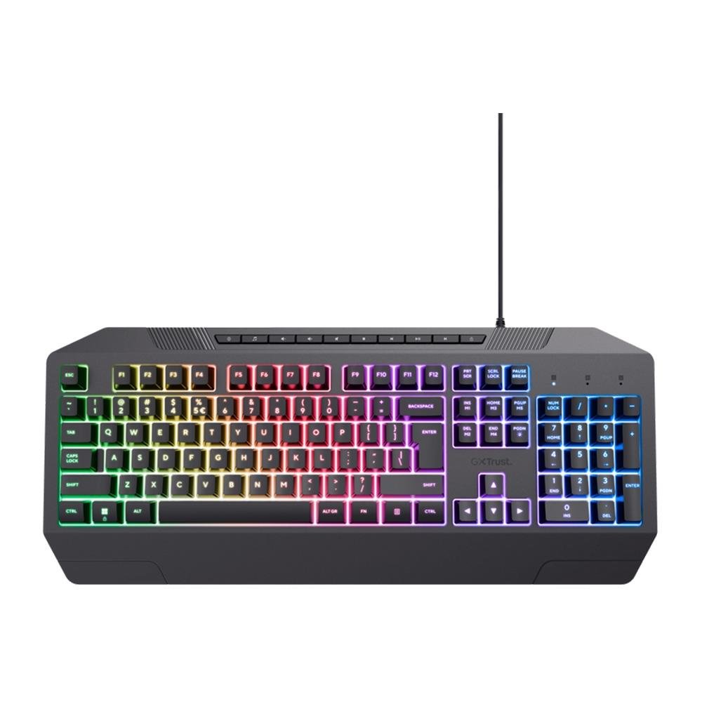 Teclado Gamer GXTrust GXT 836 Evocx, USB 2.0, US, Preto - 24722