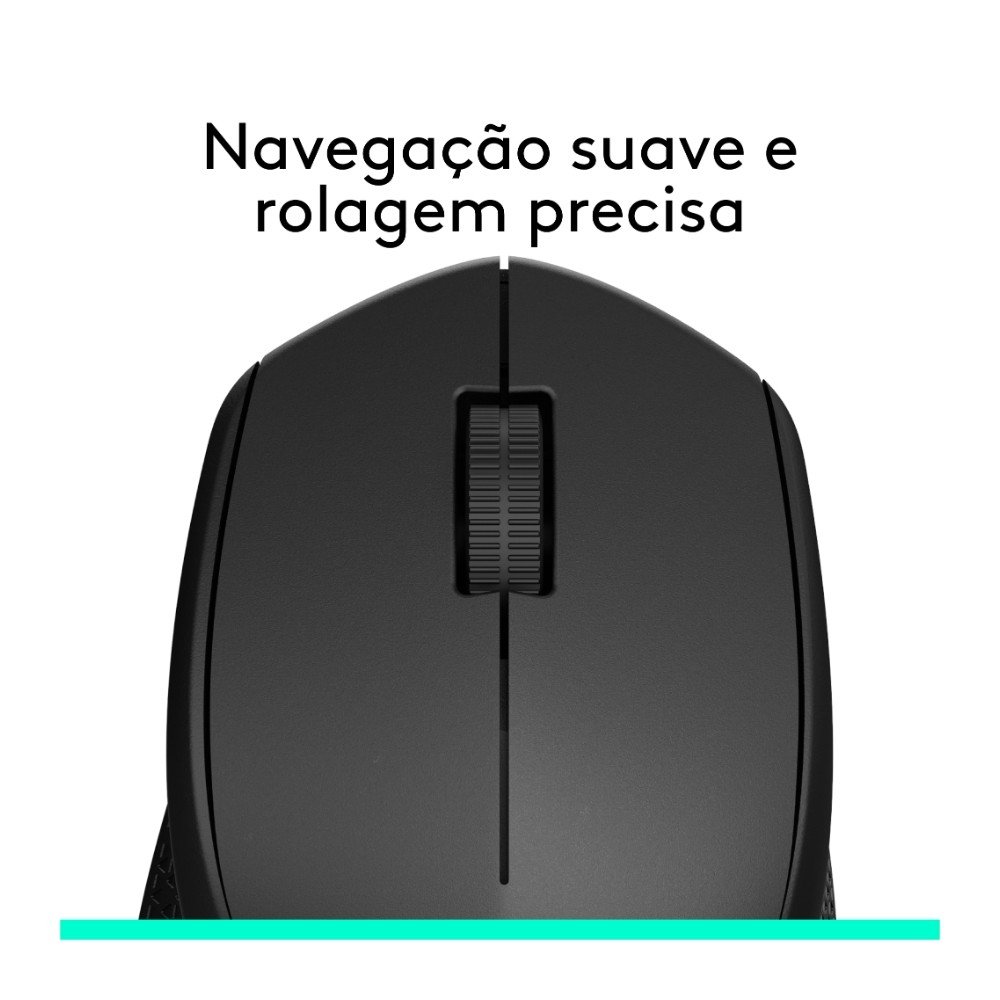 Mouse sem fio Logitech M280 com Conexão USB e Pilha Inclusa, Preto - 910-004284 Mouse sem fio Logitech M280 com Conexão USB e Pilha Inclusa, Preto - 910-004284