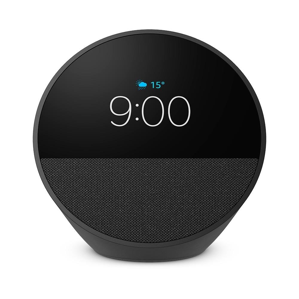 Echo Spot Amazon, Com Alexa, Som envolvente, Com Relógio, Smart Speaker, Preto - B0C2RS4ZG6 - view 3