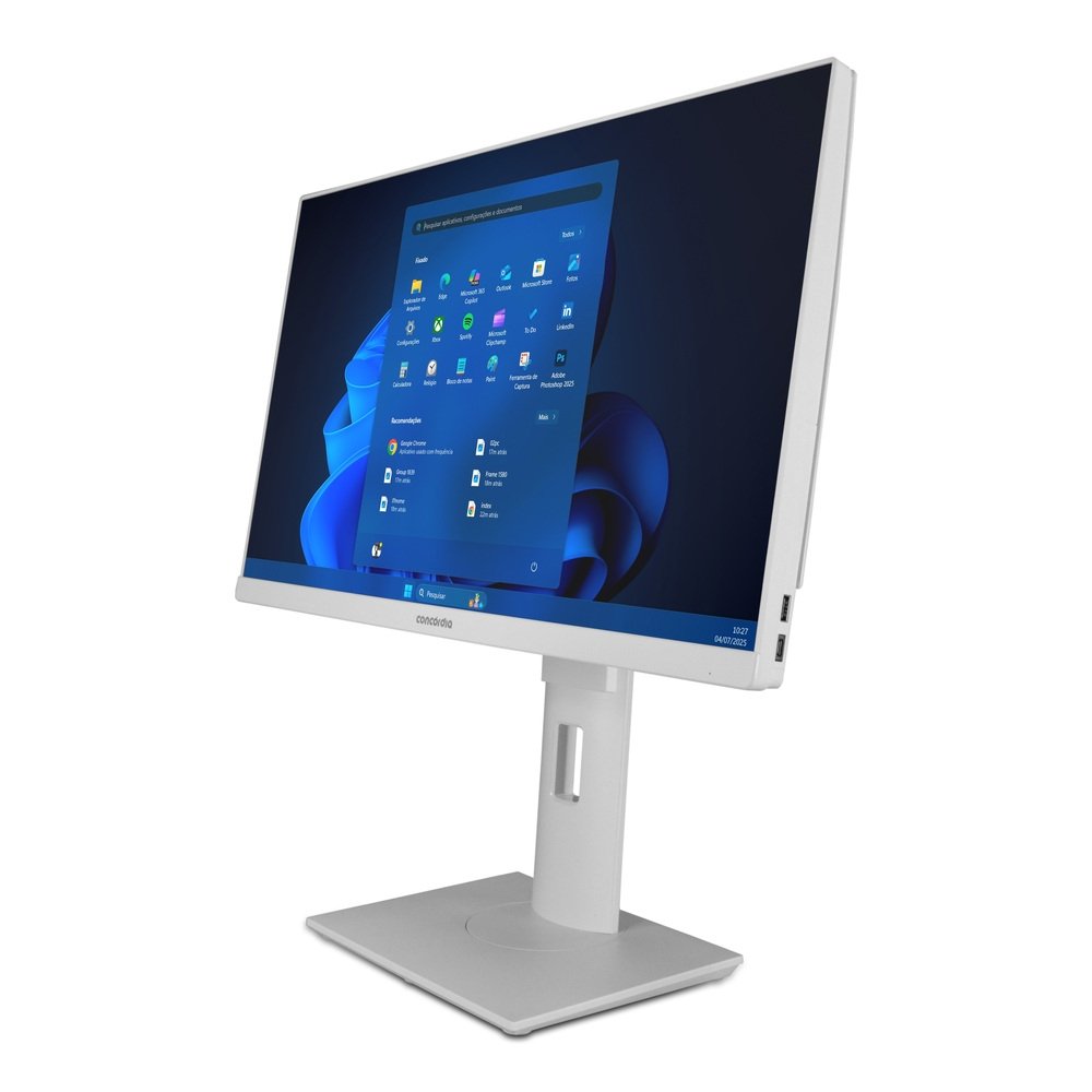 "Computador All In One Concórdia Core I7 10700 8GB Ddr4 SSD 512gb 23.8""full Hd Webcam Wifi WINDOWS 11 Pro Branco" em Campinas - foto 4