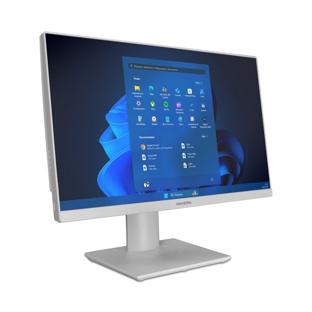 "Computador All In One Concórdia Core I7 10700 8GB Ddr4 SSD 512gb 23.8""full Hd Webcam Wifi WINDOWS 11 Pro Branco" em Campinas - foto 9