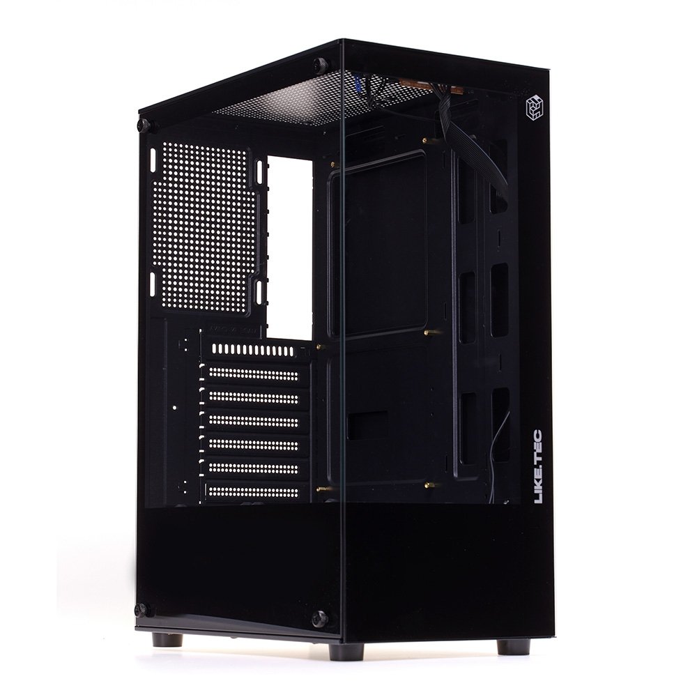 Gabinete Gamer Liketec Heydar Dark, Mid Tower, ATX, Lateral e Frontal em Vidro Temperado, Sem Fan,Preto - LC-CB-HEYDAR-2084 - view 3