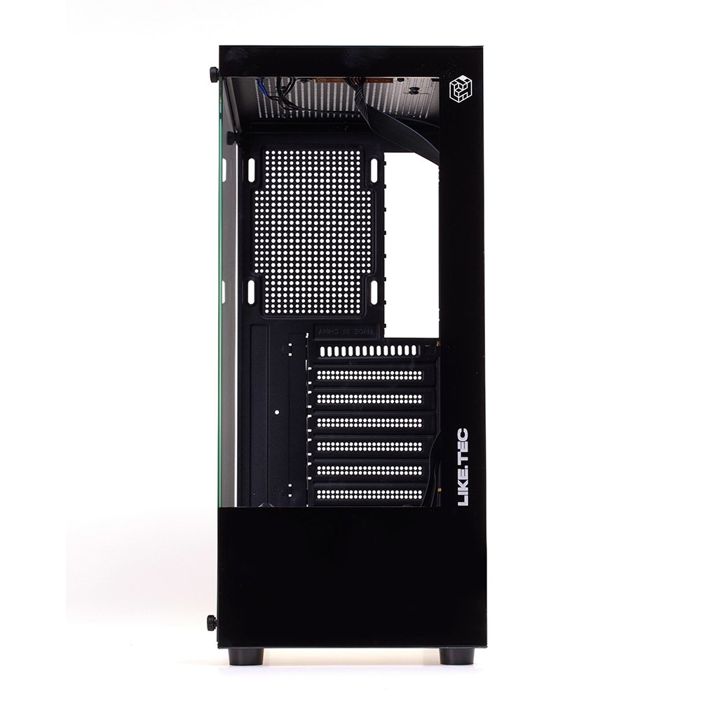 Imagem 5 de 18 do produto Gabinete Gamer Liketec Heydar Dark, Mid Tower, ATX, Lateral e Frontal em Vidro Temperado, Sem Fan ,Preto - LC-CB-HEYDAR-2084