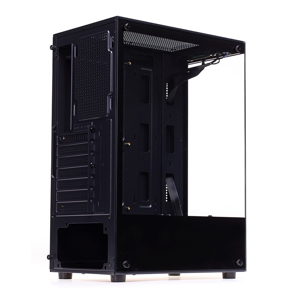 Imagem 7 de 18 do produto Gabinete Gamer Liketec Heydar Dark, Mid Tower, ATX, Lateral e Frontal em Vidro Temperado, Sem Fan ,Preto - LC-CB-HEYDAR-2084