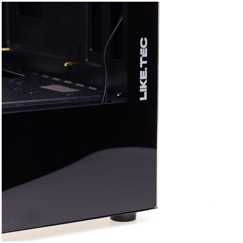 Imagem 16 de 18 do produto Gabinete Gamer Liketec Heydar Dark, Mid Tower, ATX, Lateral e Frontal em Vidro Temperado, Sem Fan ,Preto - LC-CB-HEYDAR-2084