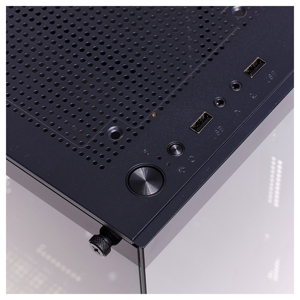 Imagem 18 de 18 do produto Gabinete Gamer Liketec Heydar Dark, Mid Tower, ATX, Lateral e Frontal em Vidro Temperado, Sem Fan ,Preto - LC-CB-HEYDAR-2084