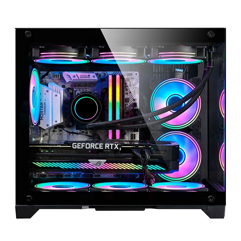 Gabinete Gamer Liketec Mad Rock, Mini Tower, M-ATX, Lateral e Frontal em Vidro Temperado, Sem Fans, Preto - LC-CB3X2-MADROCK-2077 - view 3