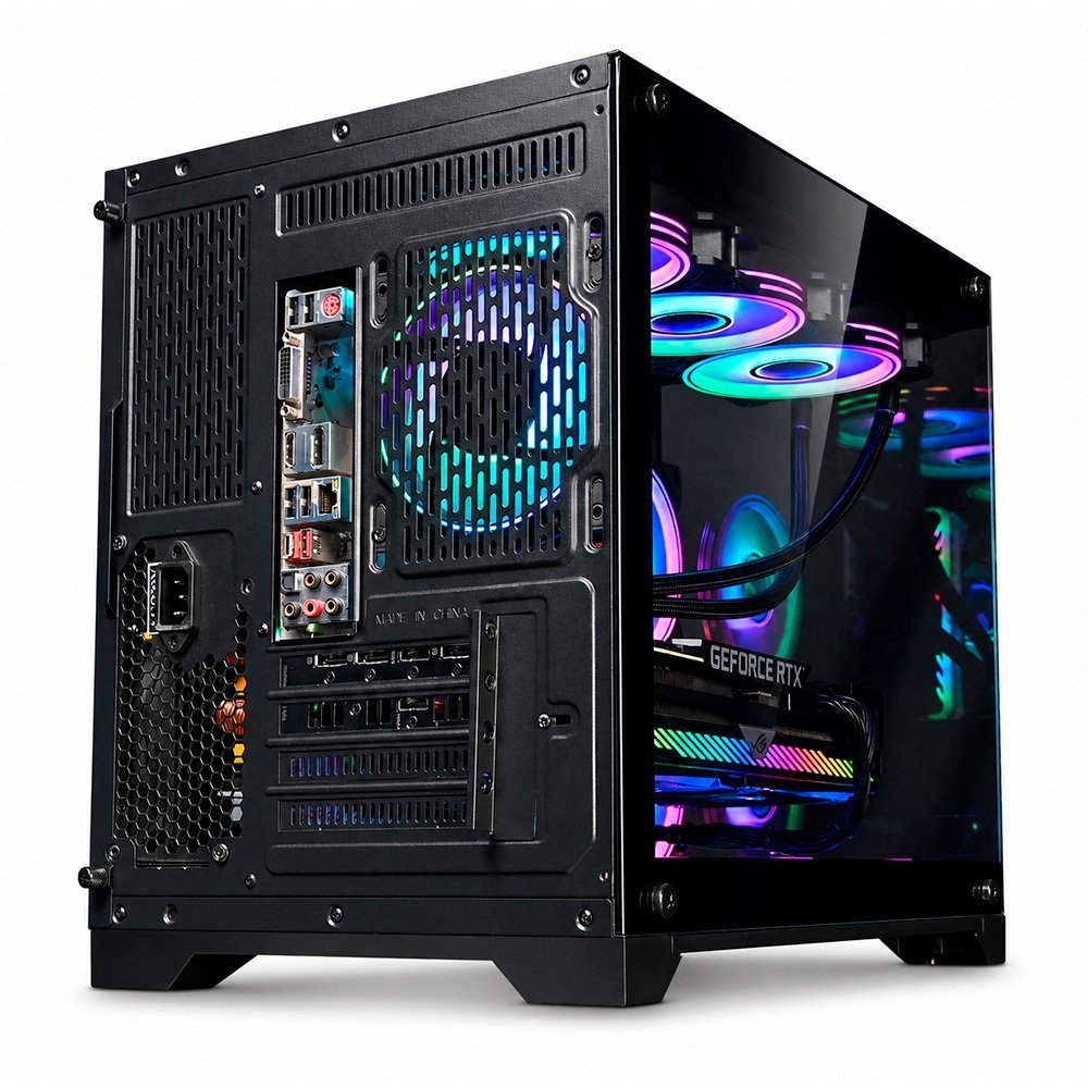 Gabinete Gamer Liketec Mad Rock, Mini Tower, M-ATX, Lateral e Frontal em Vidro Temperado, Sem Fans, Preto - LC-CB3X2-MADROCK-2077 - view 4