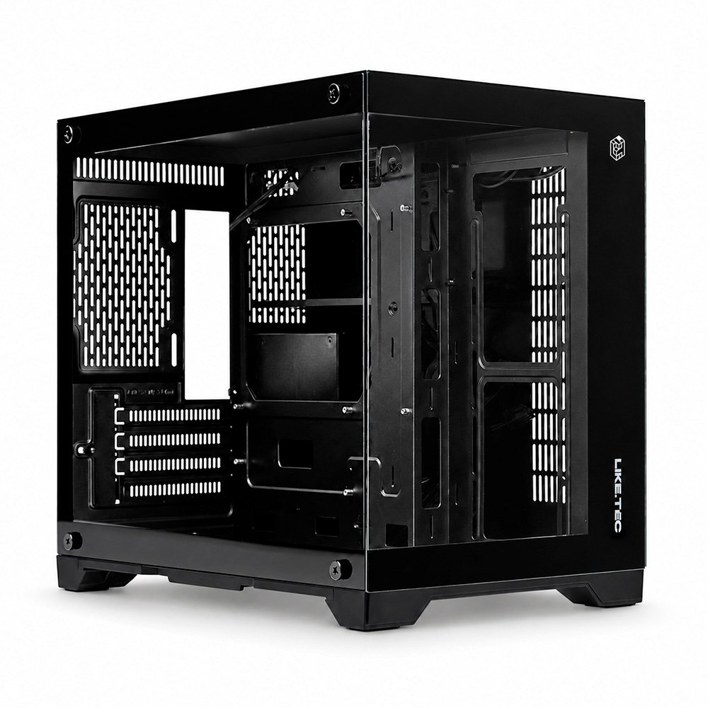 Gabinete Gamer Liketec Mad Rock, Mini Tower, M-ATX, Lateral e Frontal em Vidro Temperado, Sem Fans, Preto - LC-CB3X2-MADROCK-2077 - view 5