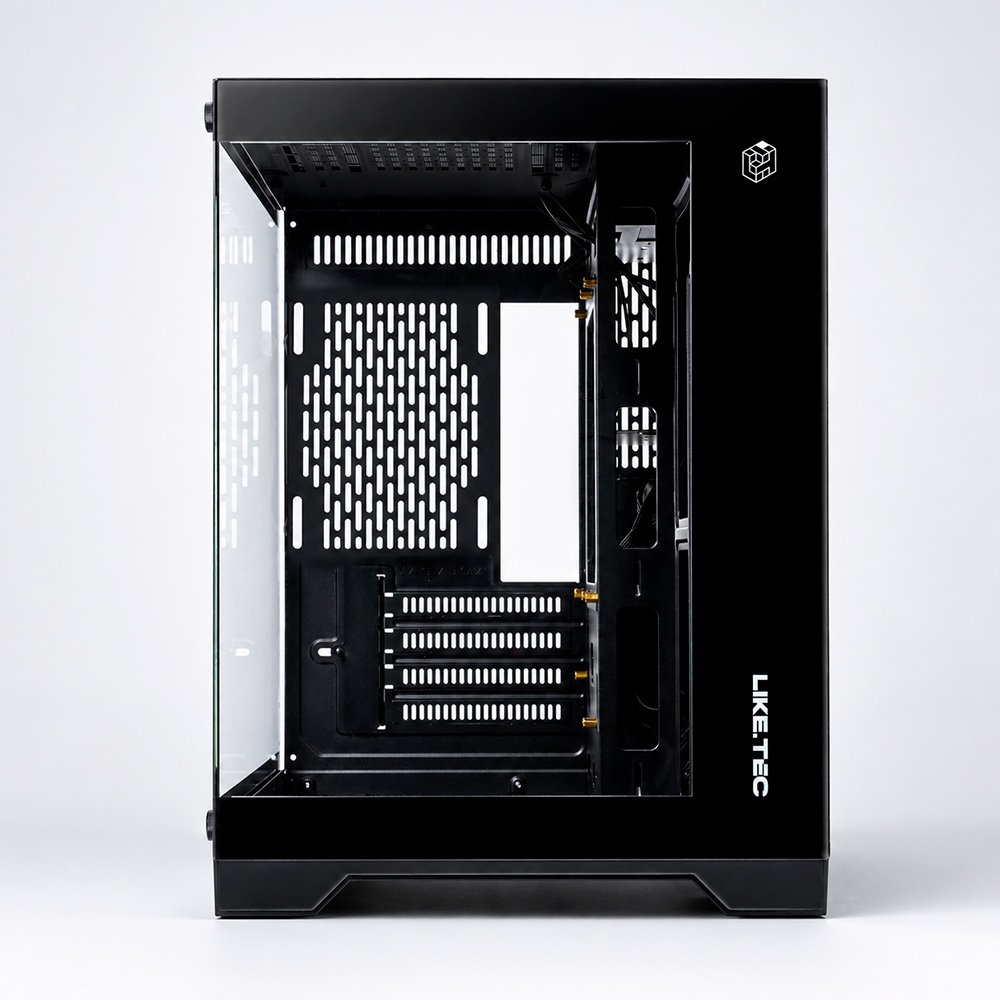 Gabinete Gamer Liketec Mad Rock, Mini Tower, M-ATX, Lateral e Frontal em Vidro Temperado, Sem Fans, Preto - LC-CB3X2-MADROCK-2077 - view 6