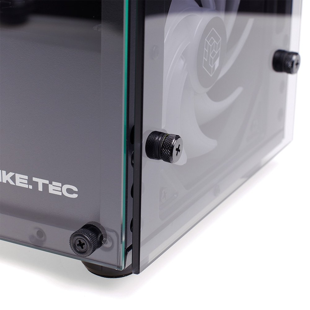 Gabinete Gamer Liketec Matrix V2, Mid Tower, Rainbow, ATX, Lateral e Frontal em Vidro Temperado, 3 Ventoinhas, Preto - MATRIX V2 - view 6