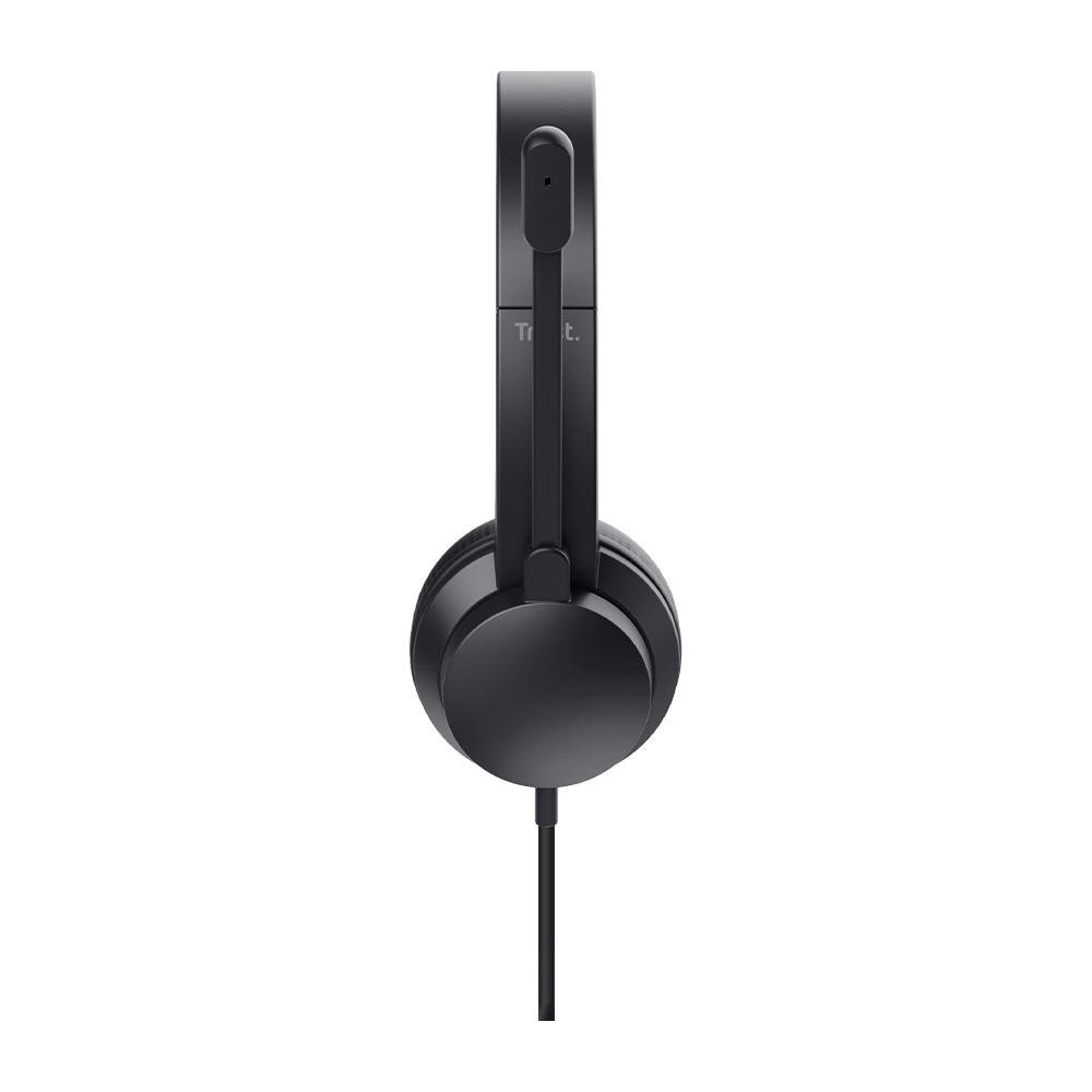 Headset Trust HS-201, Almofadas Macias, Design Leve, Para PC, Conexão USB, Preto - 25373 Headset Trust HS-201, Almofadas Macias, Design Leve, Para PC, Conexão USB, Preto - 25373