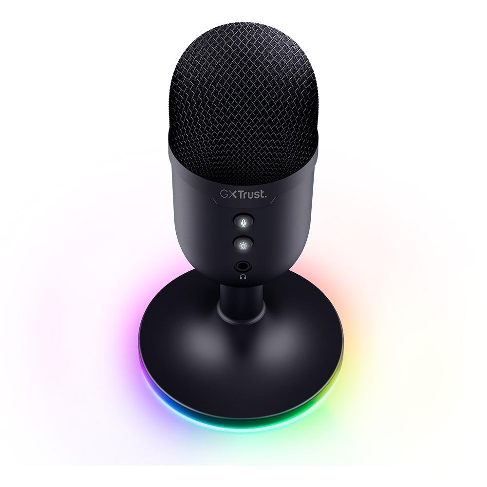 Microfone Gamer GXTrust 234 Yunix RGB, USB Compacto, Filtro Pop e Mudo, Preto - 25372 - view 5