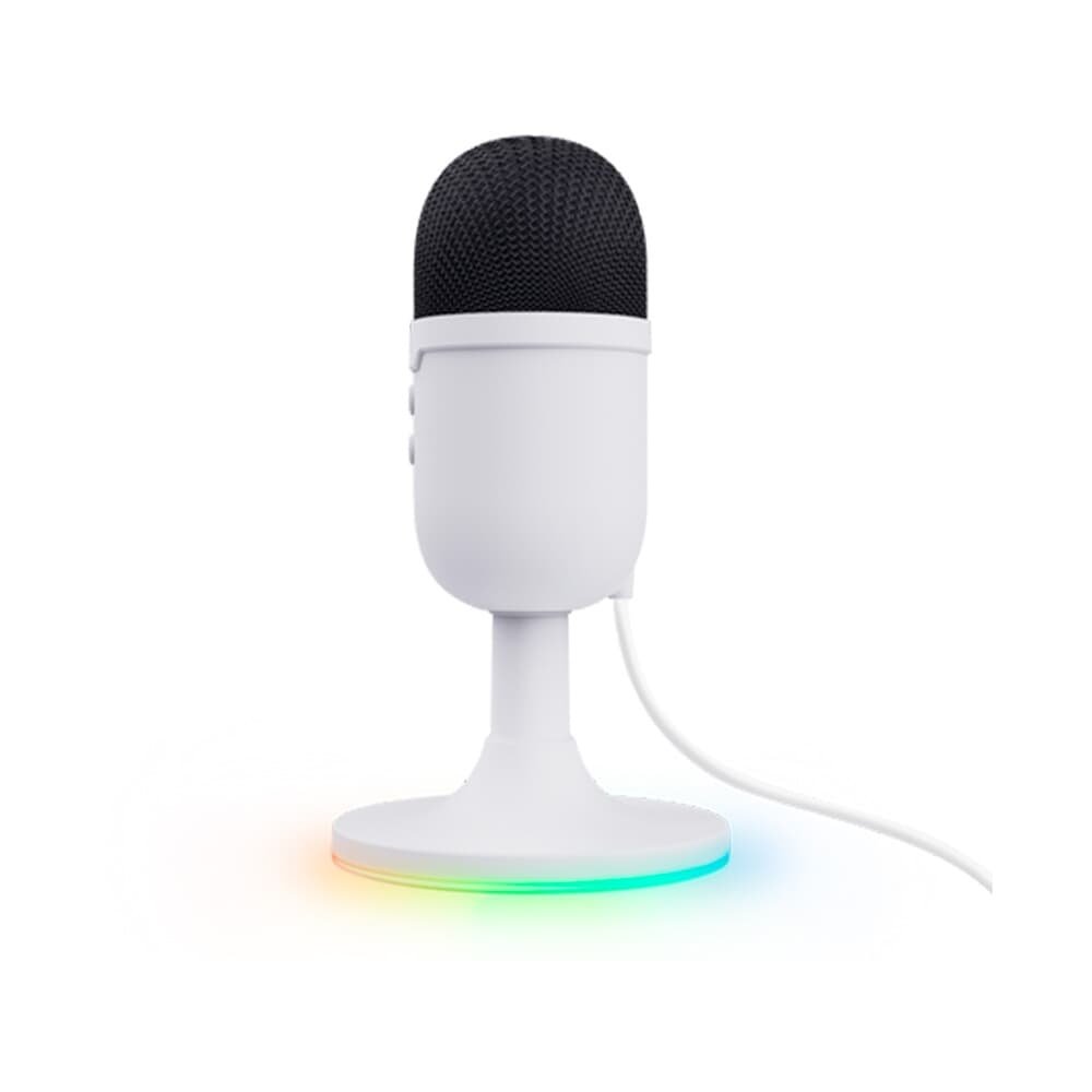 Microfone Gamer GXTrust 234W Yunix RGB, USB Compacto, Filtro Pop e Mudo, Branco - ( Balão.info - foto 4