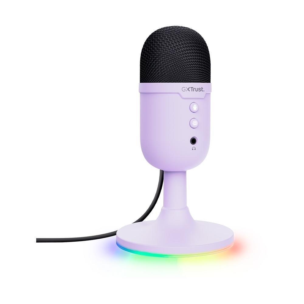 Microfone Gamer GXTrust 234P Yunix RGB, USB Compacto, Setup Purple, Roxo - 25375 - view 2
