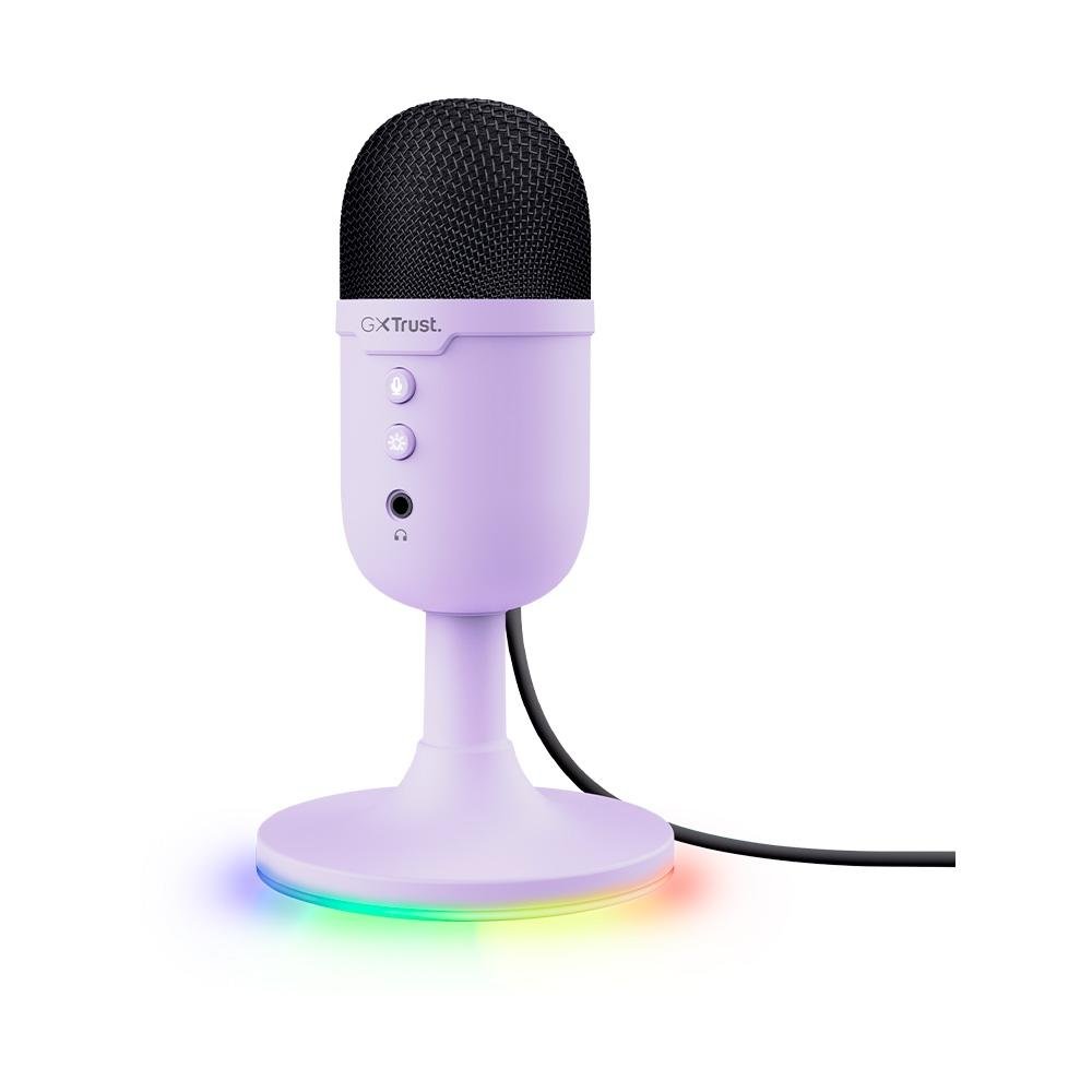 Microfone Gamer GXTrust 234P Yunix RGB, USB Compacto, Setup Purple, Roxo - 25375 - view 3
