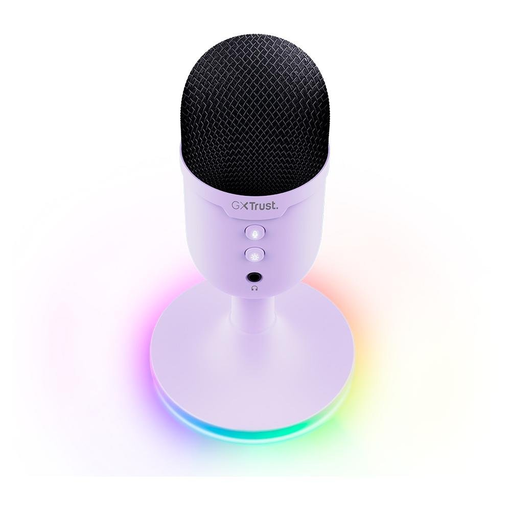 Microfone Gamer GXTrust 234P Yunix RGB, USB Compacto, Setup Purple, Roxo - 25375 - view 5