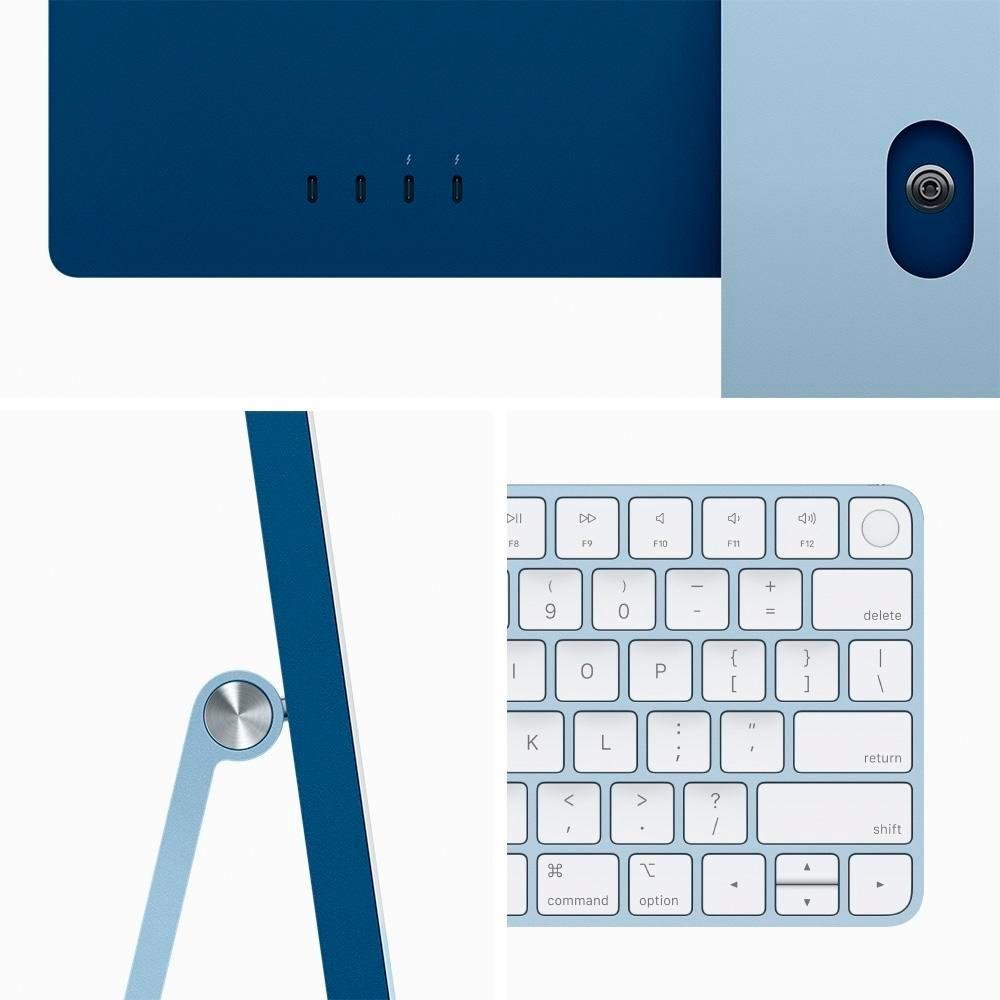 "iMac Apple Tela Retina 24"" 4.5K, Chip M3, CPU 8 Núcleos GPU 10 Núcleos, SSD 1TB, Azul - Z19K" - view 2