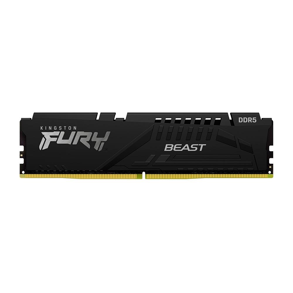 Memória RAM Kingston Fury Beast XMP, 8GB, 6000MT/s, DDR5, DIMM, CL30, Preto - KF560C30BB-8 Memória RAM Kingston Fury Beast XMP, 8GB, 6000MT/s, DDR5, DIMM, CL30, Preto - KF560C30BB-8