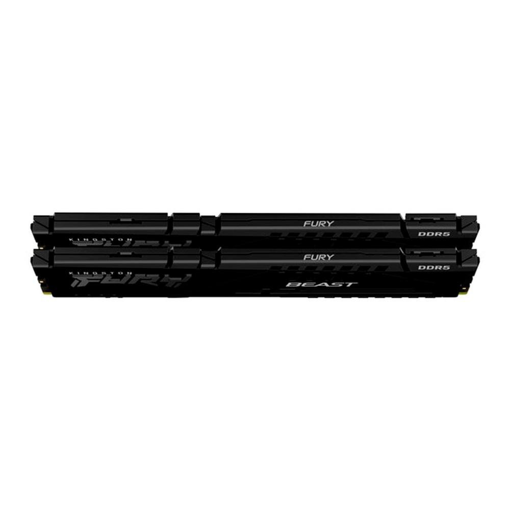 Memória RAM Kingston Fury Beast Expo, 16GB (2X8GB), 6000MT/s, DDR5, DIMM, CL30, Preto - KF560C30BBEK2-16 - view 2