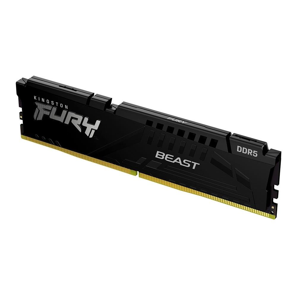 Memória Kingston Fury Beast XMP, 16GB, 6400MT/s DDR5, CL32, DIMM, Preto - KF564C32BB-16