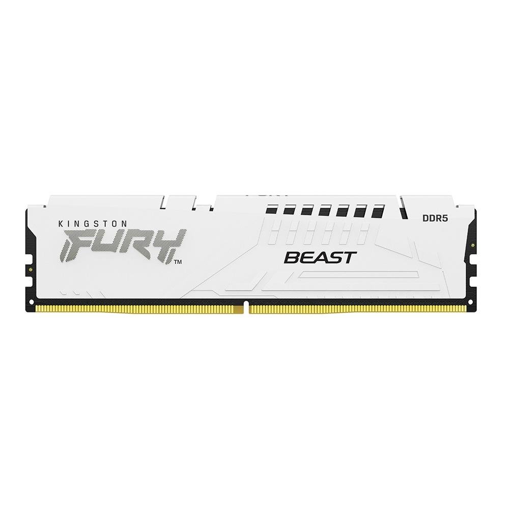 Imagem 2 de 4 do produto Memória RAM Kingston Fury Beast Expo, 16GB, 6800MT/s DDR5, DIMM, CL34, Branco - KF568C34BWE-16