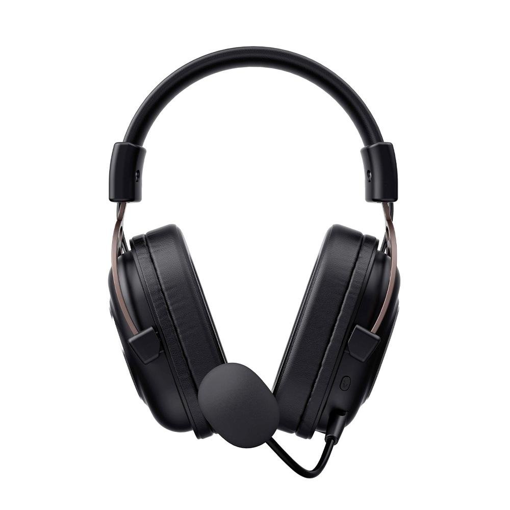 Headset Gamer Profissional Sem Fio Havit H2002YG, Driver 50mm, Wireless, USB-C e 3.5mm, Preto - view 3