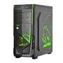 Gabinete Gamer PCYES Mid-Tower Java Verde com 2 FANs LED Verde Lateral em Acrílico – JAVAPTOVD2FCA