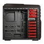 Gabinete Gamer PCYES mid-tower Pegasus Vermelho com 3 fans LED Vermelho Lateral em acrílico – PEGASUSPTOVM3FCA