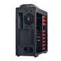 Gabinete Gamer PCYES mid-tower Pegasus Vermelho com 3 fans LED Vermelho Lateral em acrílico – PEGASUSPTOVM3FCA