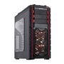 Gabinete Gamer PCYES mid-tower Pegasus Vermelho com 3 fans LED Vermelho Lateral em acrílico – PEGASUSPTOVM3FCA