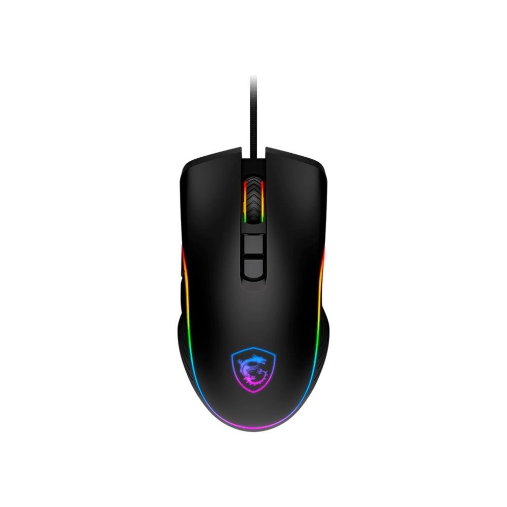 Mouse Gamer MSI Forge GM300, RGB, 7200 DPI, 7 Botões, Preto - S12-0402350-HH9 Mouse Gamer MSI Forge GM300, RGB, 7200 DPI, 7 Botões, Preto - S12-0402350-HH9