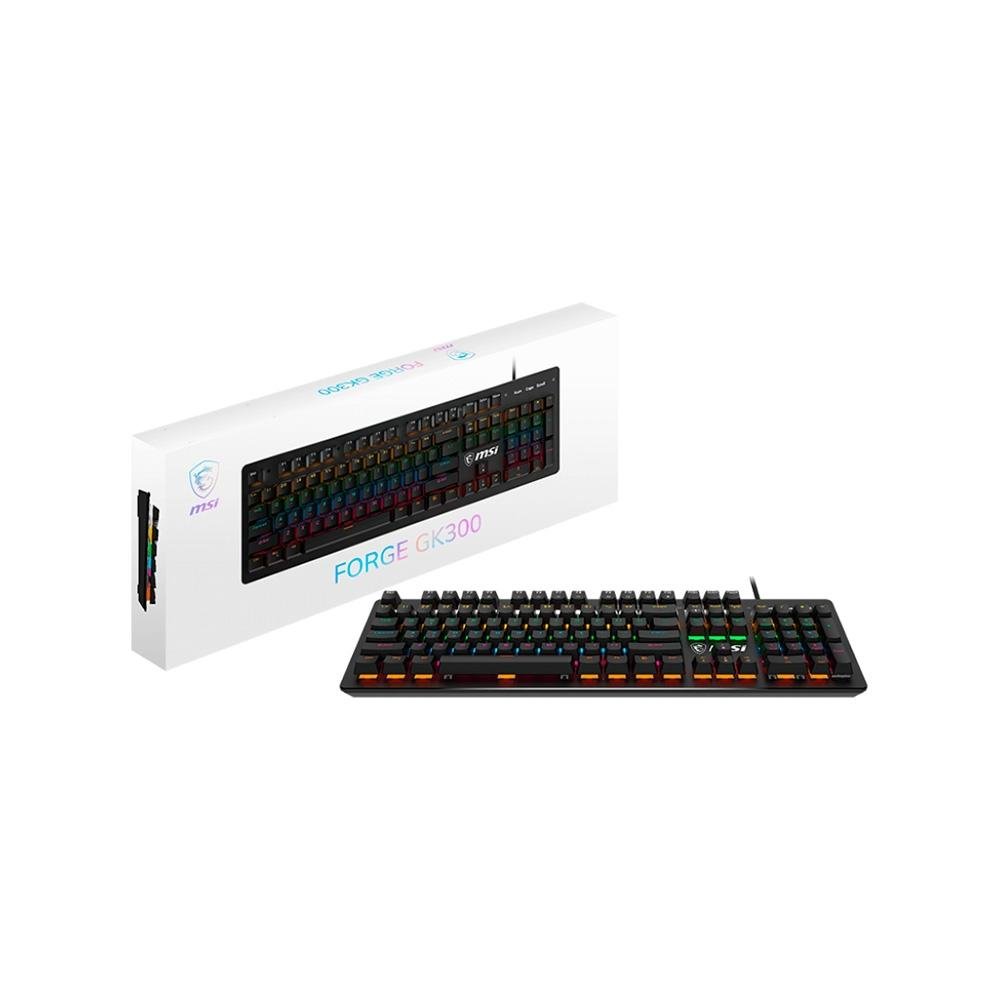 Teclado Mecânico Gamer ( Balão.info) Forge GK300, RGB, Switch Blue, anti-ghosting, US, Preto - S11-04US20P-HH9 - foto 5