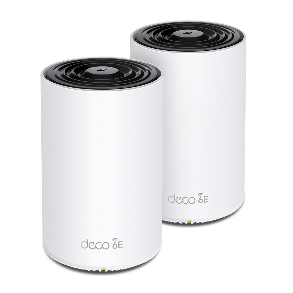 Kit 2 Roteadores Mesh TP-Link AXE5400, Wireless, Gigabit-Ethernet, 5400Mbps, Tri Band - Deco XE75(2-pack)(US) Kit 2 Roteadores Mesh TP-Link AXE5400, Wireless, Gigabit-Ethernet, 5400Mbps, Tri Band - Deco XE75(2-pack)(US)