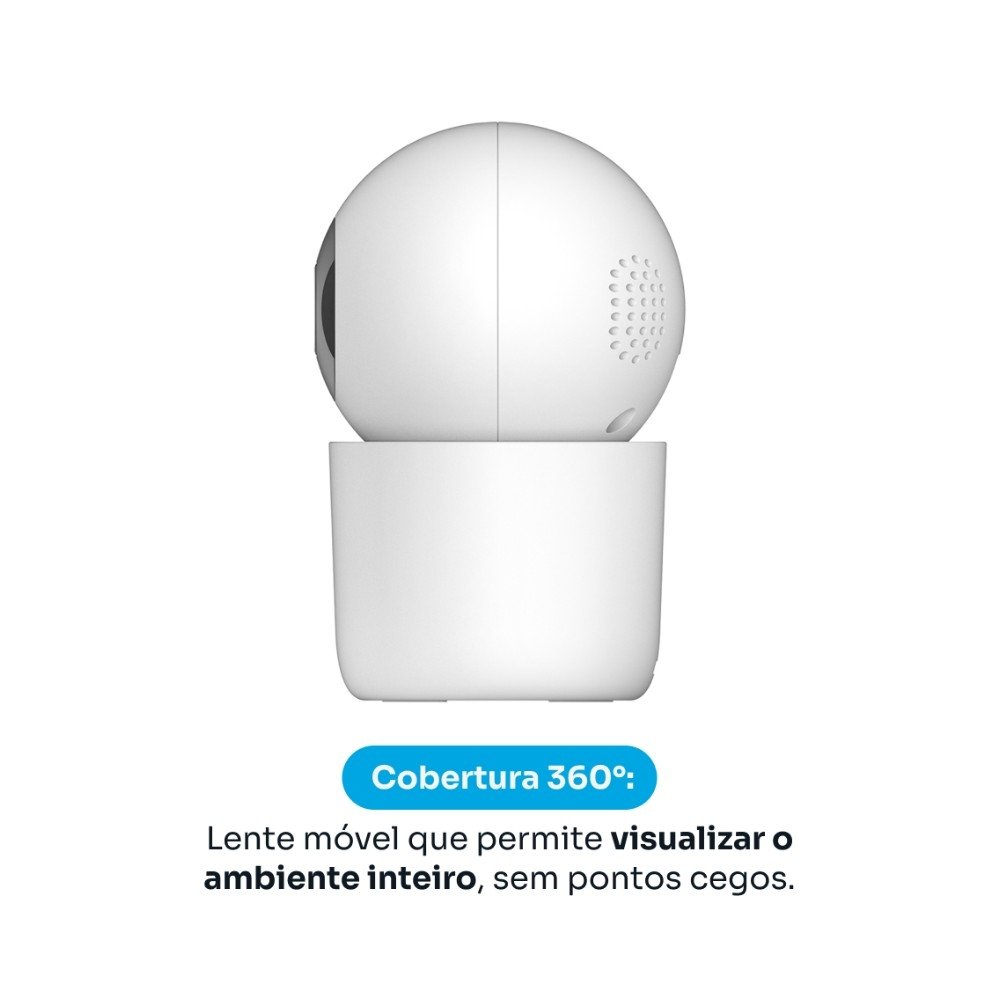 ! smart Sentinela 360°, Detecção IA, Visão Noturna, Áudio Bidirecional, App Balão.info Smart - KSSG002 - view 4