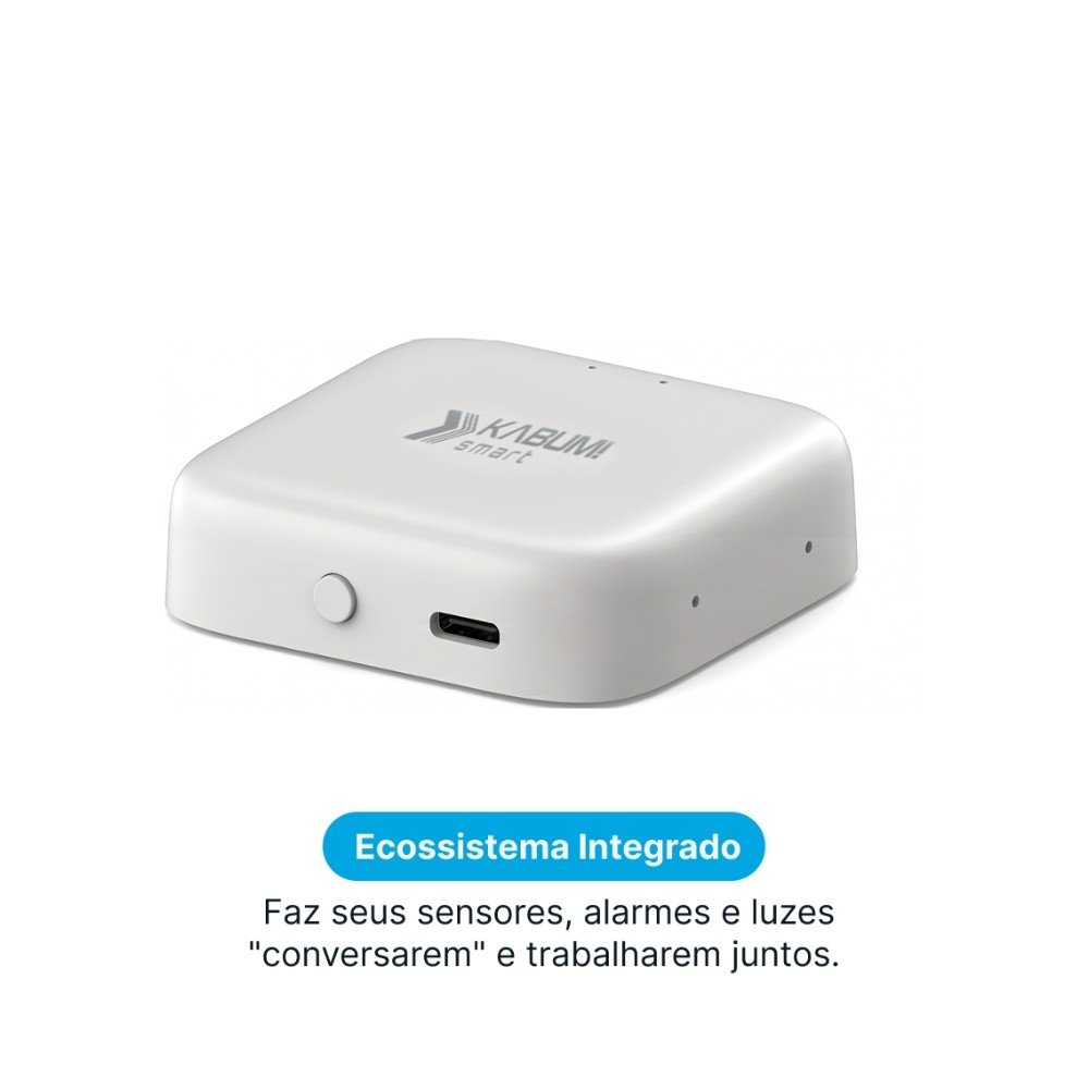 Hub Gateway Multimodo Balão.info Smart Zigbee, Wi-Fi 2.4GHz, Bluetooth, USB-C, WPA3 - KSSG011 - view 4