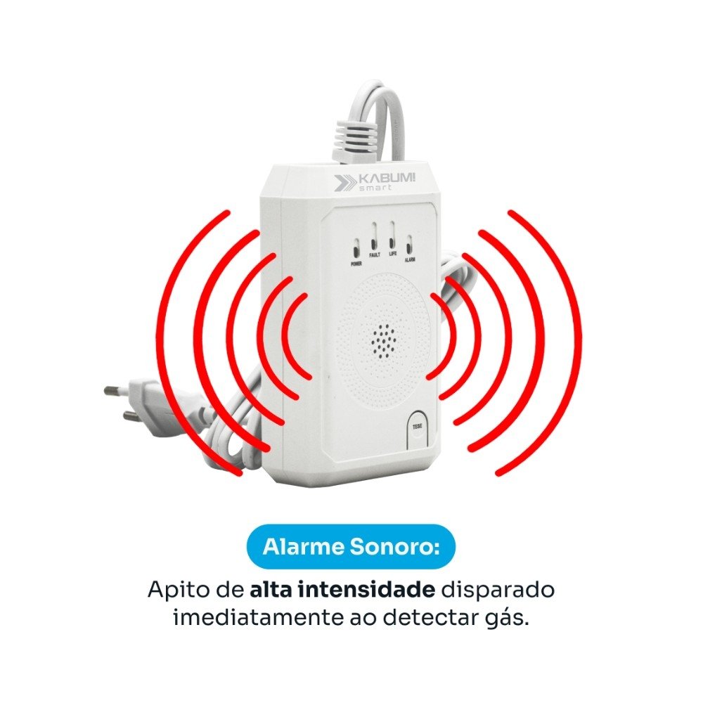 ! smart Sniffer, Conexão Zigbee, Alarme Potente, Plug & Play, App Balão.info Smart, Bivolt - KSSG006 - view 3