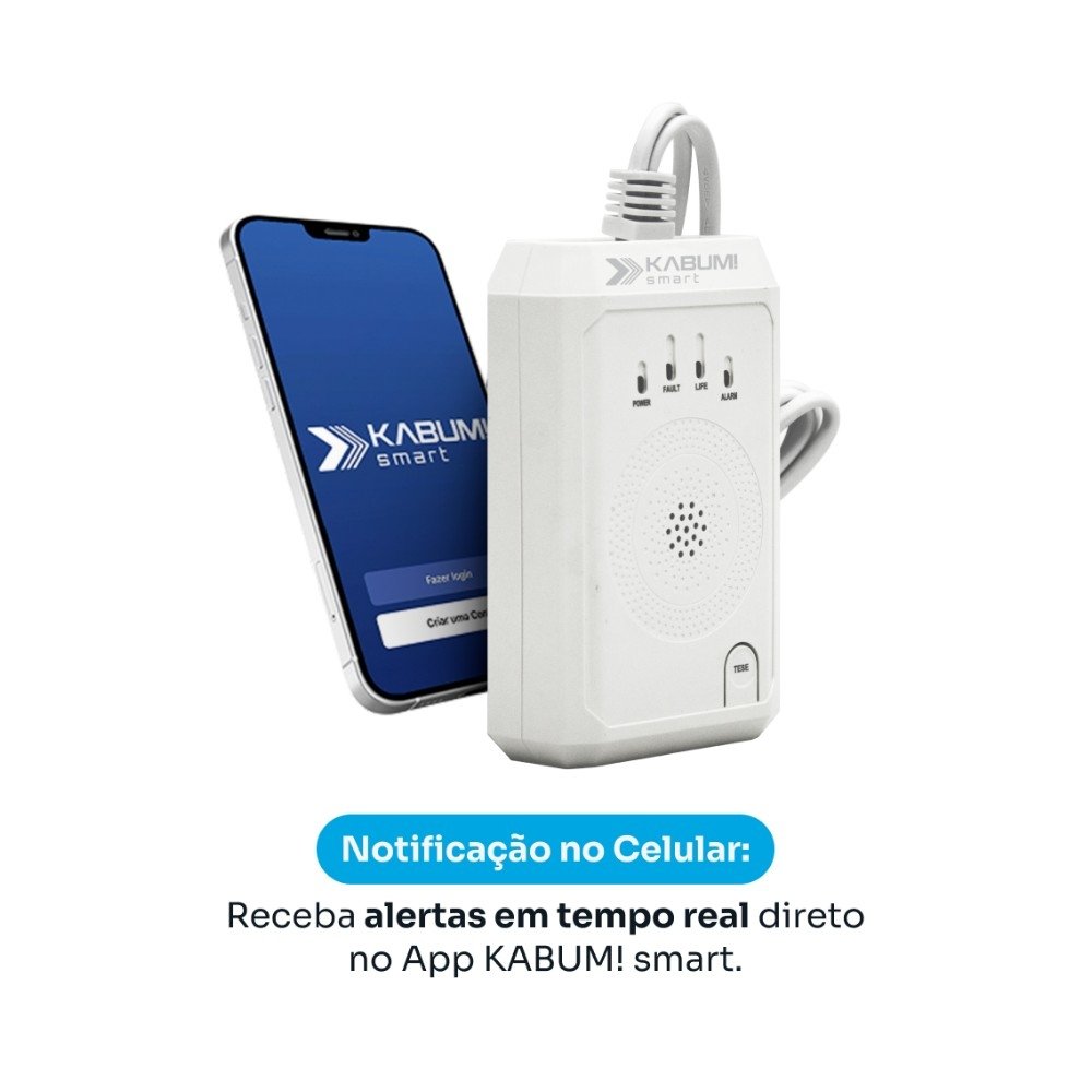 ! smart Sniffer, Conexão Zigbee, Alarme Potente, Plug & Play, App Balão.info Smart, Bivolt - KSSG006 - view 5