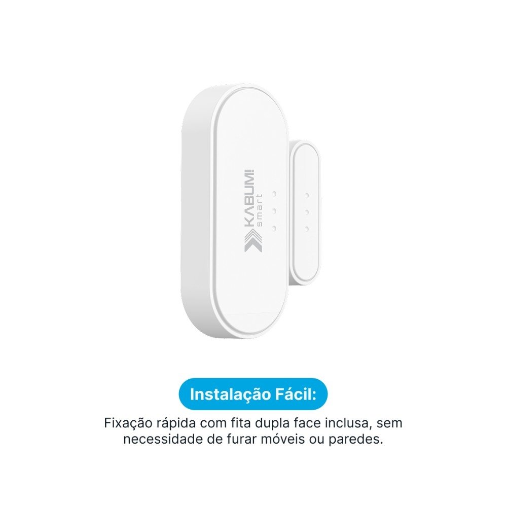 ! smart Percepta,Conexão Zigbee, Sem Fio, Magnético, App Balão.info Smart - KSSG009 - view 4
