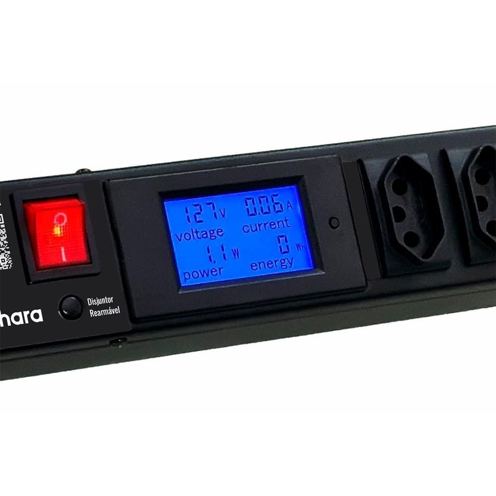 Filtro de Linha + Protetor Smart TS Shara, 8 Tomadas, 10A, C/ Display - 578 - view 2