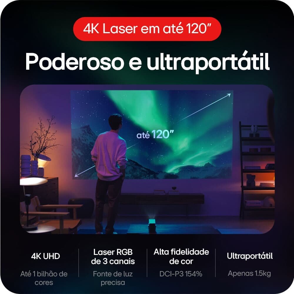 Projetor LG CineBeam Q 4K UHD Laser | KaBuM!