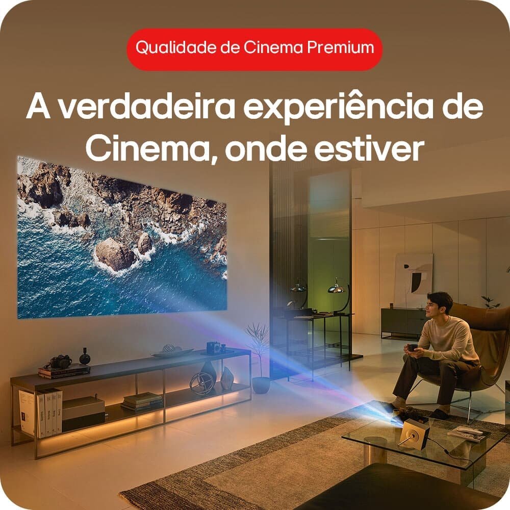 Projetor LG CineBeam Q 4K UHD Laser | KaBuM!
