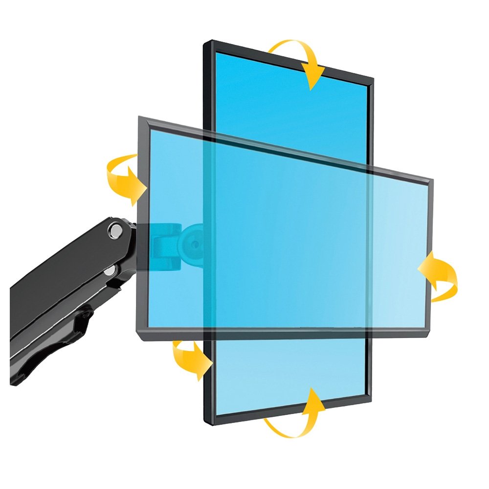 Imagem 8 de 12 do produto Suporte Articulado de Mesa para 2 Monitores DE 17" a 35"+ ELG, Com Pistão a Gás, 2 Cabos HDMI de 2.5m - F196HDMI