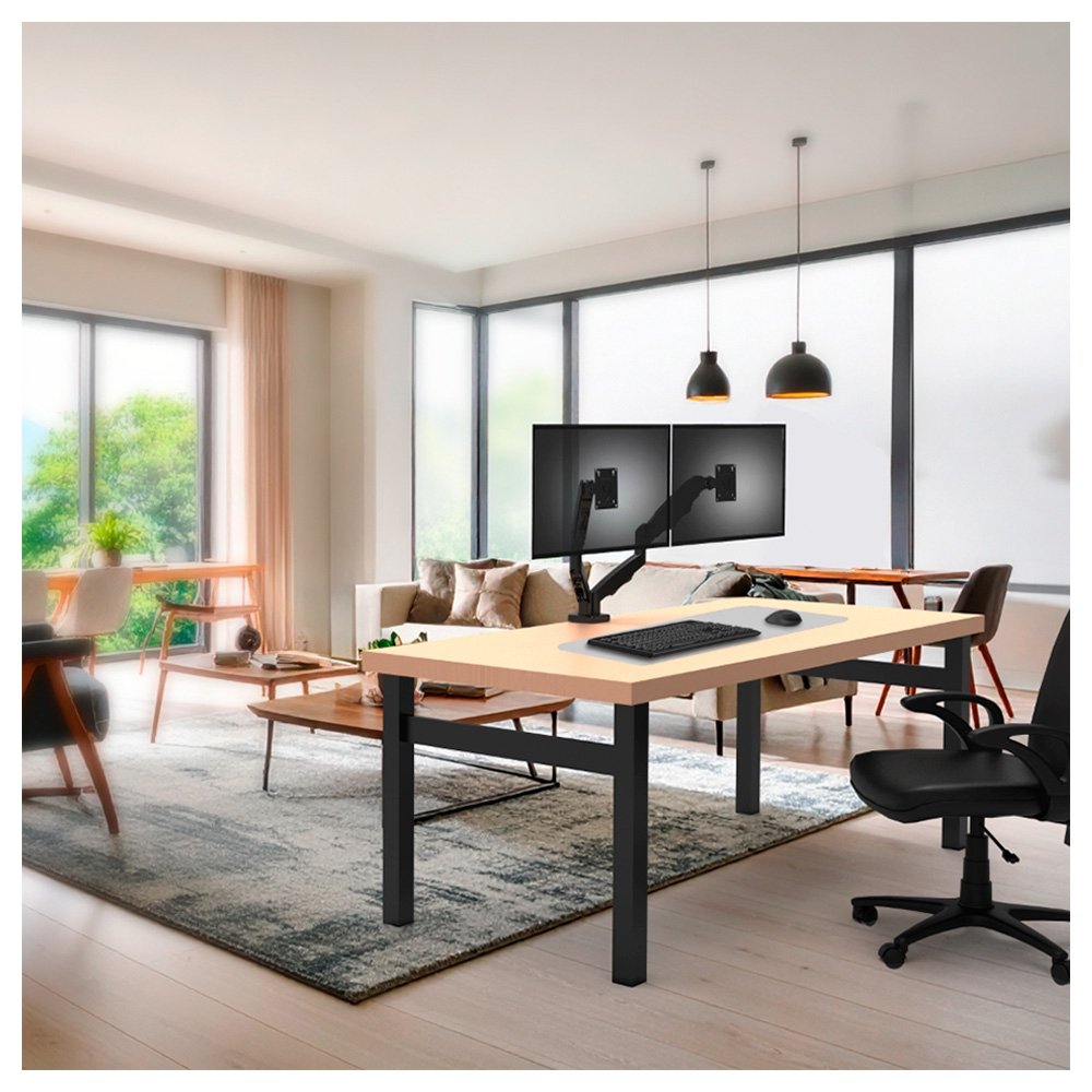 Imagem 9 de 12 do produto Suporte Articulado de Mesa para 2 Monitores DE 17" a 35"+ ELG, Com Pistão a Gás, 2 Cabos HDMI de 2.5m - F196HDMI