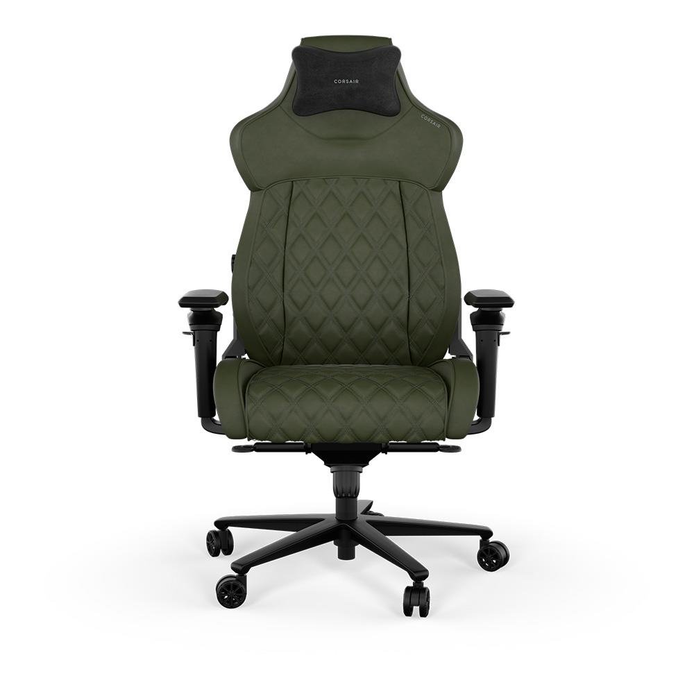 Cadeira Gamer Corsair TC500 Luxe, Até 120Kg, Com Almofada, Braço 5D, Cilindro Classe 4, Sherwood - CF-9010068-WW