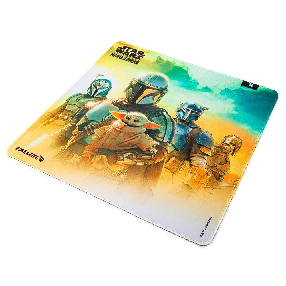 Imagem 3 de 5 do produto Mousepad Gamer Fallen Starwars The Mandalorian, Speed++, Grande 45X45 - MP-DI-SW-TM-GR